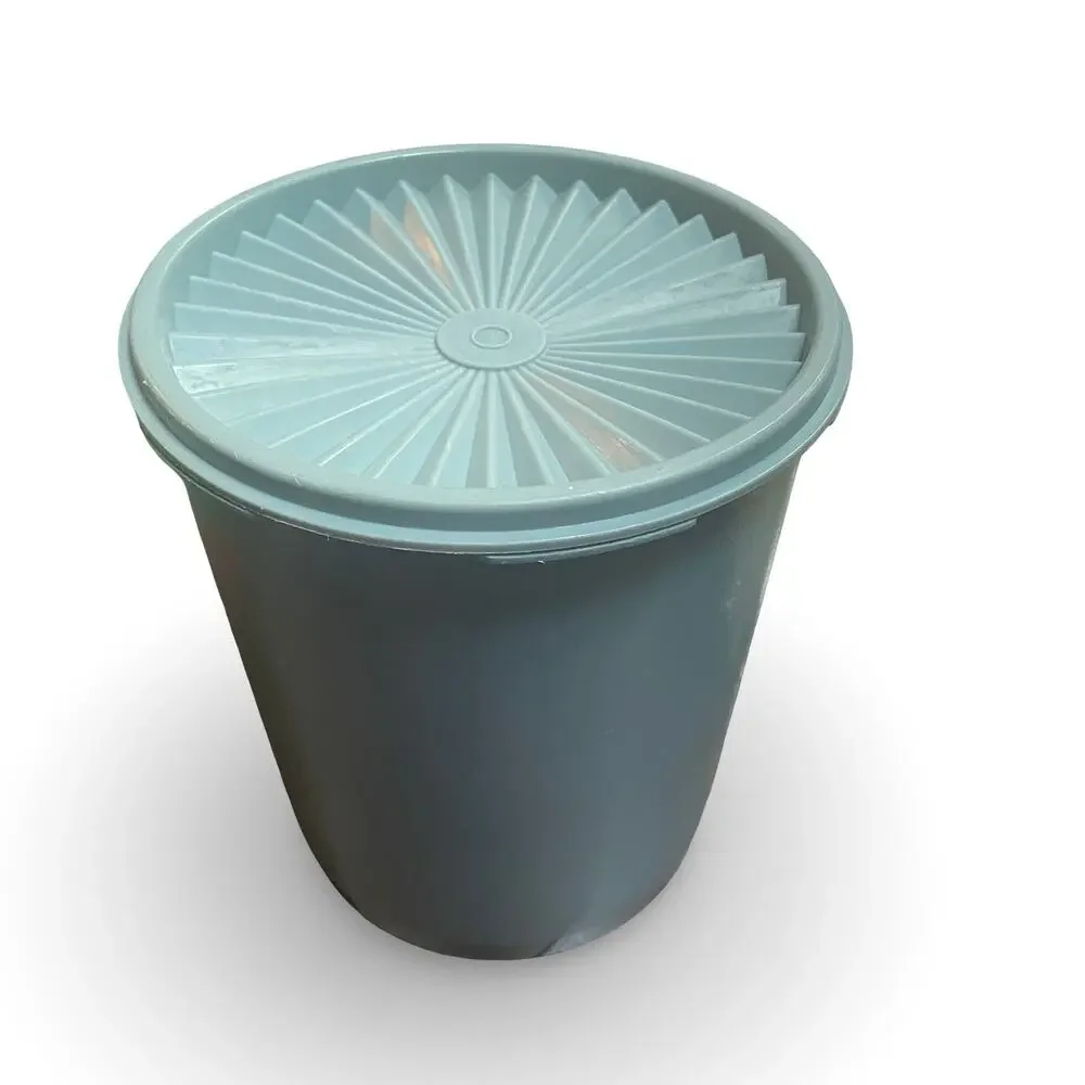 Tupperware Servalier Canister 5 Cup Blue with Lid 811 812 Replacement Vintage